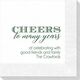 Cheers To Many Years Napkins Image 4 of 4